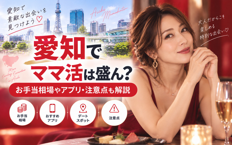 愛知でママ活は盛ん？お手当相場やアプリ・注意点も解説