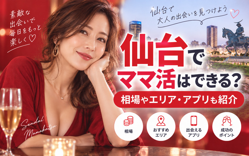 仙台でママ活はできる？相場やエリア・アプリも紹介