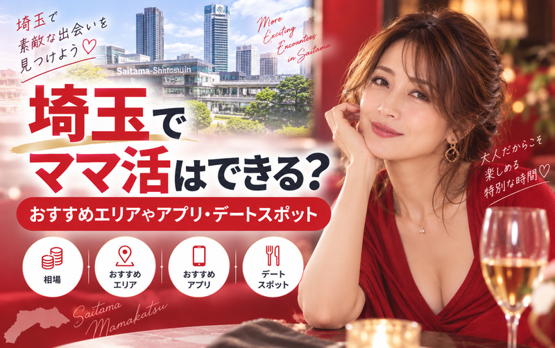 埼玉でママ活はできる？おすすめエリアやアプリ・デートスポット